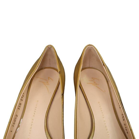 Giuseppe Zanotti Shoes Womens 35.5 Wedge Loafer Pump Patent Leather Slip On 5.5 - Picture 4 of 16